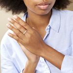 Alliance Hera Or Blanc Diamant - Alliances avec pierres Femme | Marc Orian