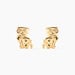 Boucles D'oreilles Puces Florenta Chat Or Jaune - Puces Enfant | Marc Orian