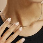 Cha&icirc;ne Clementine Argent Blanc - Colliers fantaisie Femme | Marc Orian