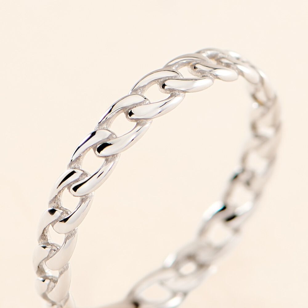 Bague Ancone Argent Blanc - Bijoux fantaisie Femme | Marc Orian