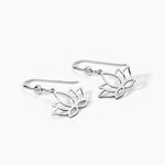 Boucles D'oreilles Pendantes Raia Argent Blanc - Pendantes Femme | Marc Orian