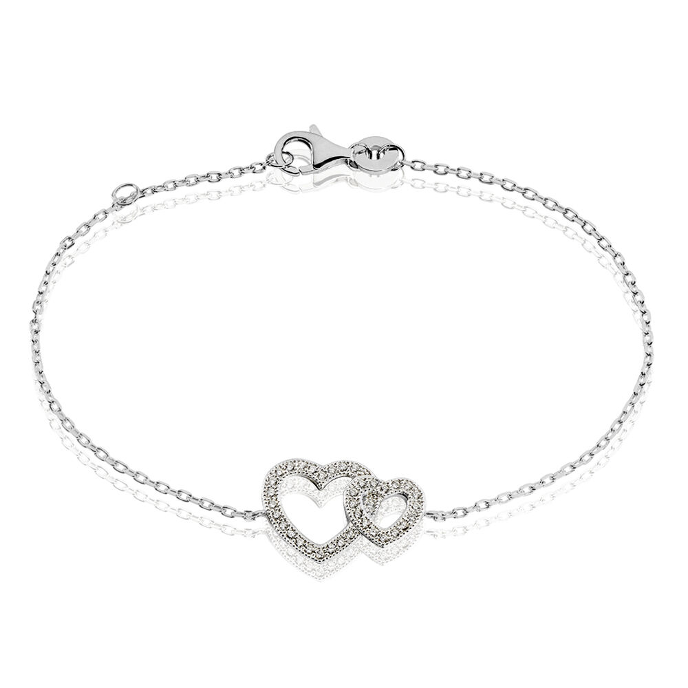 Bracelet Davia Argent Blanc Oxyde De Zirconium - Bracelets fantaisie Femme | Marc Orian