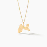 Pendentif Gaietana Guadeloupe Or Jaune - Bijoux personnalis&eacute;s Famille | Marc Orian