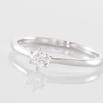Bague Solitaire Athena Or Blanc Diamant - Parures de mariage Femme | Marc Orian