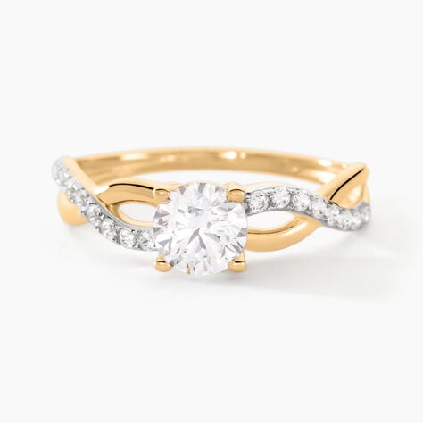 Bague Tilla Or Jaune Oxyde De Zirconium - Solitaires Femme | Marc Orian
