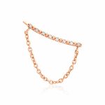 Bijou D'oreille Unitaire Klava Argent Rose Oxyde De Zirconium - Piercings d'oreilles Femme | Marc Orian