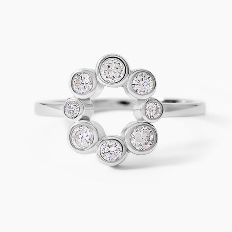 Bague Ryo Argent Blanc Oxyde De Zirconium - Bijoux fantaisie Femme | Marc Orian