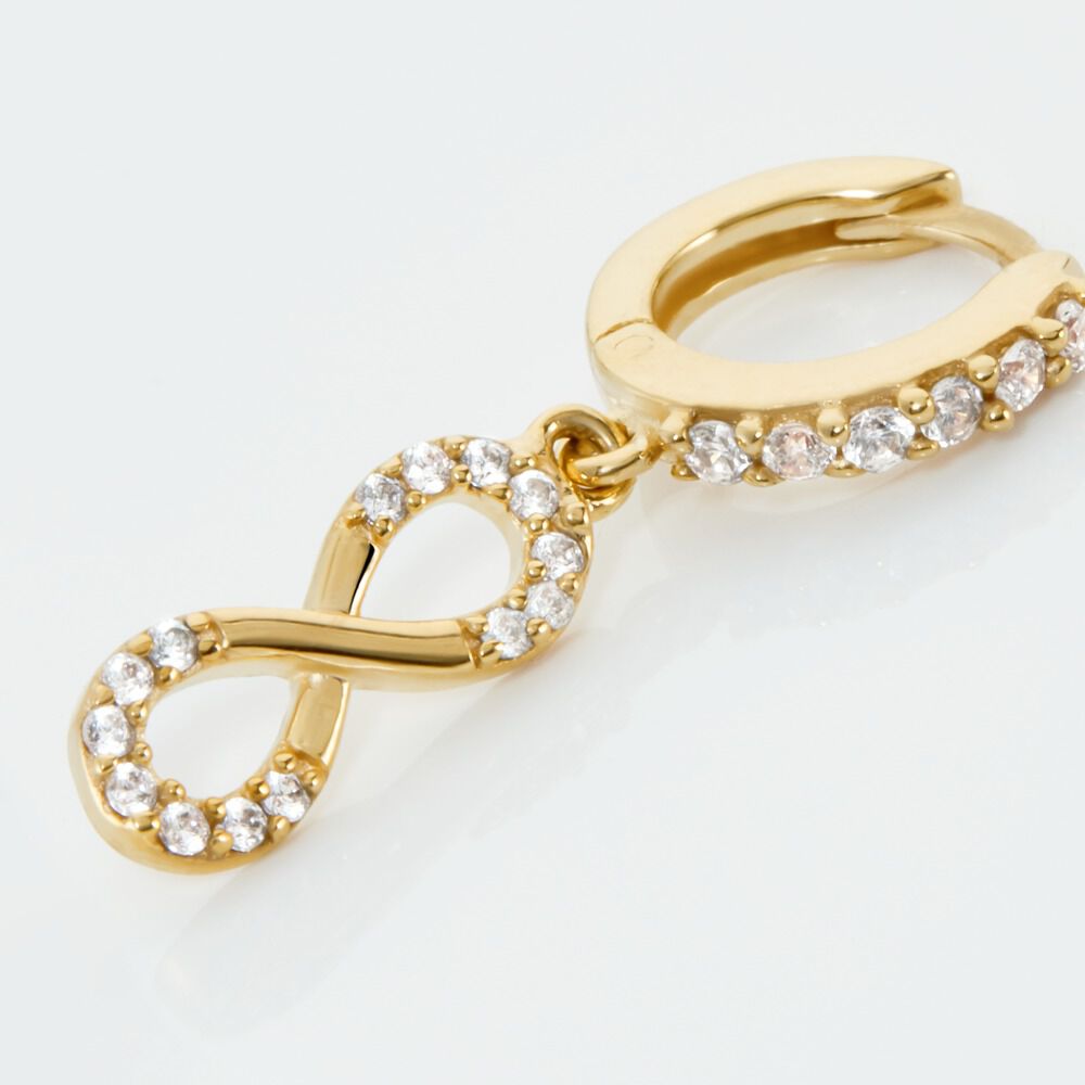 Créole Unitaire Plaqué Or Jaune Misi Oxydes De Zirconium - Piercings d'oreilles Femme | Marc Orian