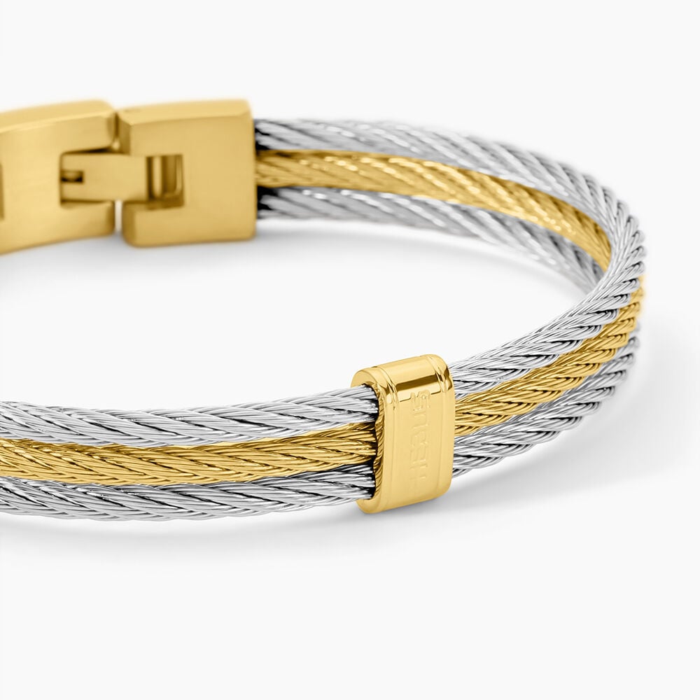 Bracelet Jonc Phebus Him Acier Bicolore - Nouveautés Homme | Marc Orian