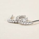 Cr&eacute;oles Alvah Argent Blanc Oxyde De Zirconium - Cr&eacute;oles Femme | Marc Orian