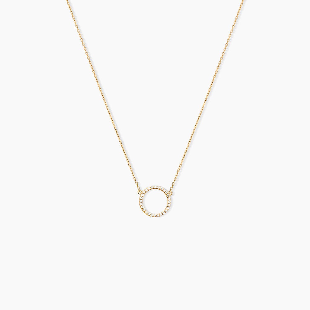 Collier Stip Or Jaune Oxyde De Zirconium - Colliers avec pierres Femme | Marc Orian