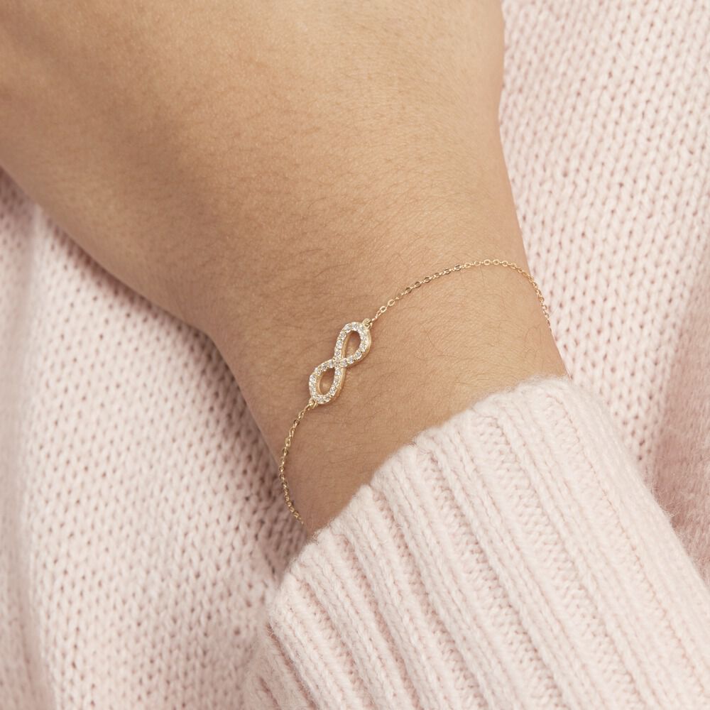 Bracelet Klothilda Or Jaune Oxyde De Zirconium - Bracelets chaînes Femme | Marc Orian