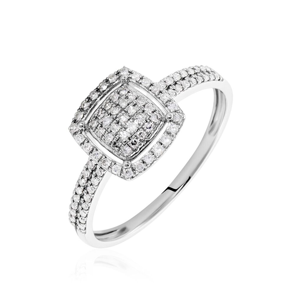 Bague Or Blanc Zuzana Diamants - Bagues pierres précieuses Femme | Marc Orian