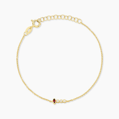 Bracelet Poem Argent Jaune Rhodolite Oxyde De Zirconium - Bracelets fantaisie Femme | Marc Orian