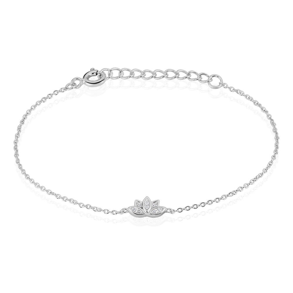 Bracelet Coeur Gravable Or Blanc - Bracelets Medailles Femme | Marc Orian