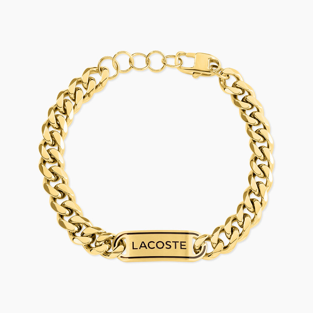 Bracelet Lacoste District Acier Jaune - Bracelets cha&icirc;nes Homme | Marc Orian