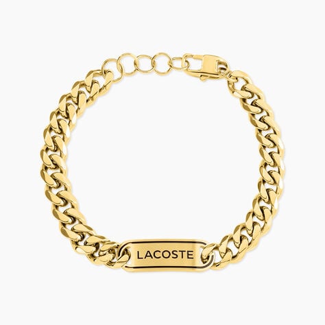 Bracelet Lacoste District Acier Jaune - Bracelets cha&icirc;nes Homme | Marc Orian