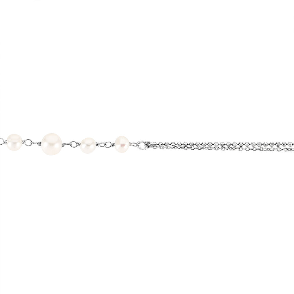 Bracelet Noa Argent Blanc Perle De Culture - Bracelets chaînes Femme | Marc Orian