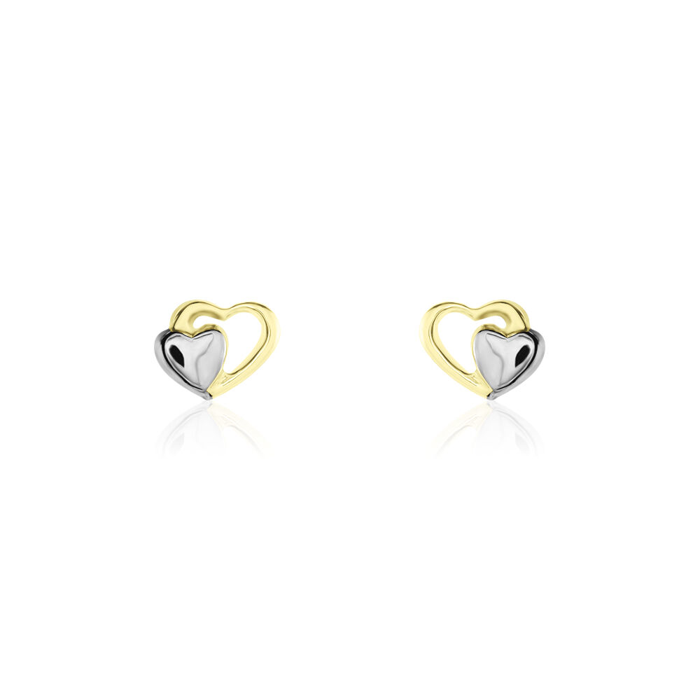 Boucles D'oreilles Puces Frantsesa Or Jaune - Puces Femme | Marc Orian