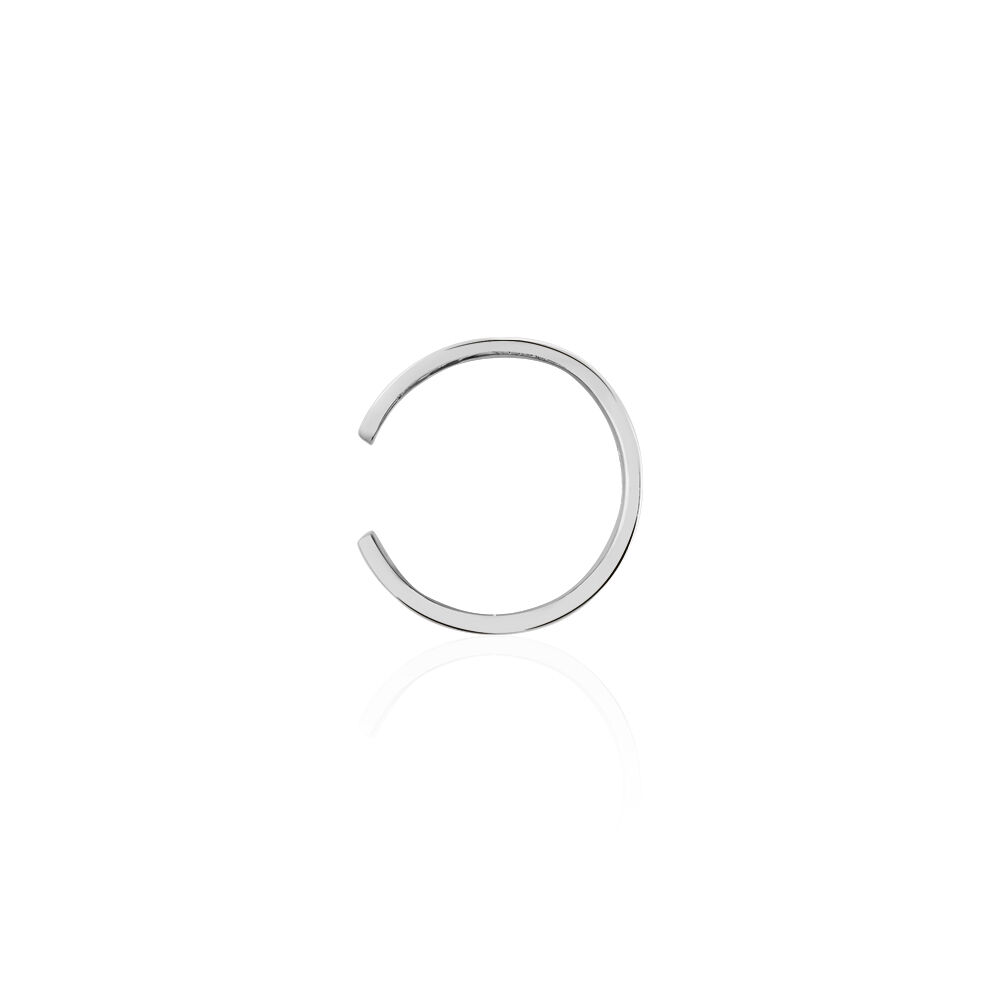 Bijou D'oreille Unitaire Tessa Argent Blanc - Piercings d'oreilles Femme | Marc Orian