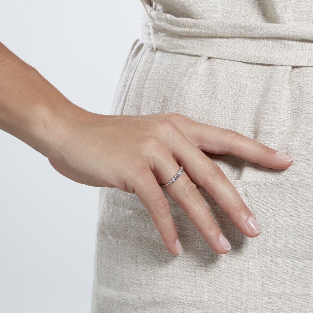 Bague Kumar Argent Oxyde De Zirconium - Bagues avec pierre Femme | Marc Orian
