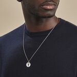 Pendentif Elio Y Argent Blanc - Bijoux fantaisie Famille | Marc Orian