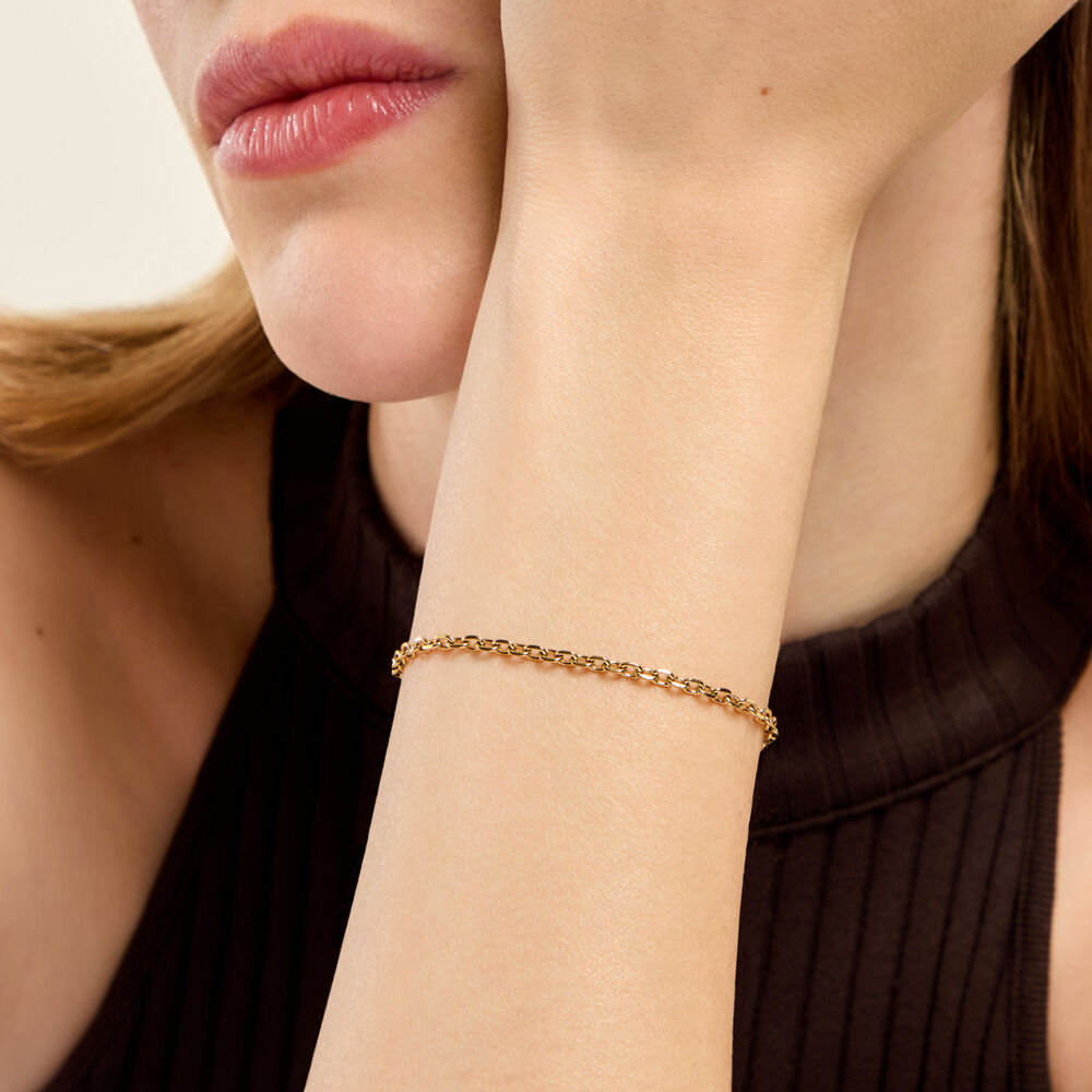 Bracelet Mirca Acier Jaune - Bracelets cha&icirc;nes Femme | Marc Orian