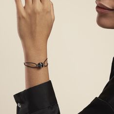 Bracelet Nina Cera Argent Blanc Strass Et Céramique - Bracelets cordons Femme | Marc Orian