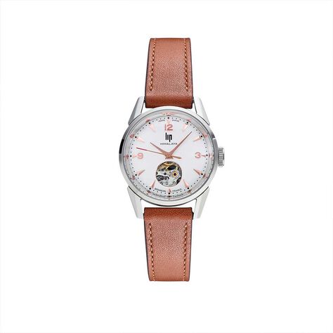 Montre Lip Himalaya C&oelig;ur Battant Argent&eacute; - Montres automatiques Femme | Marc Orian