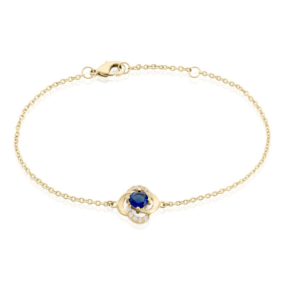 Bracelet Jaana Plaqu&eacute; Or Jaune Verre Oxyde De Zirconium - Bracelets fantaisie Femme | Marc Orian