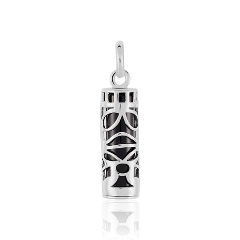 Pendentif Tiki Argent Blanc Onyx - Bijoux fantaisie Famille | Marc Orian