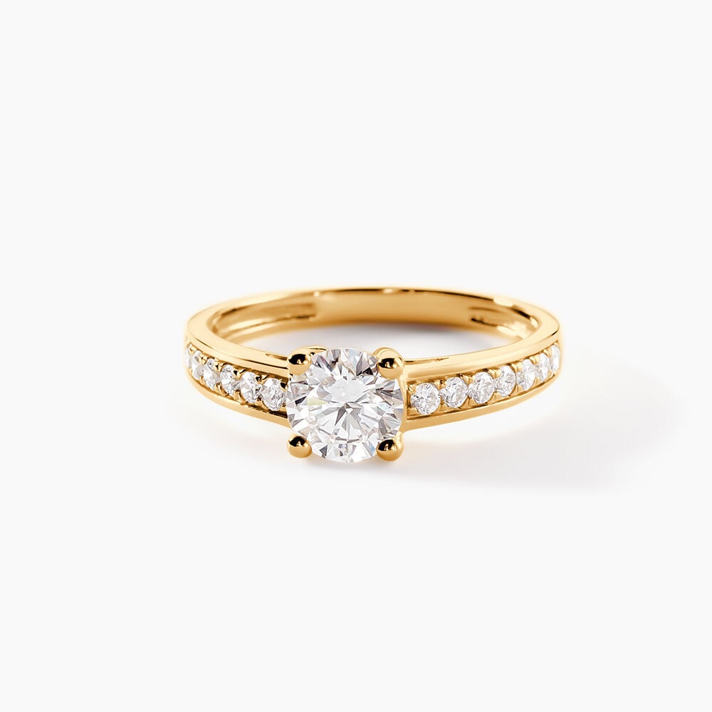 Bague Aramis Ld Or Jaune Diamant Synth&eacute;tique - Solitaires Femme | Marc Orian