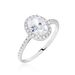 Bague Or Blanc Flavian Oxyde De Zirconium - Solitaires Femme | Marc Orian