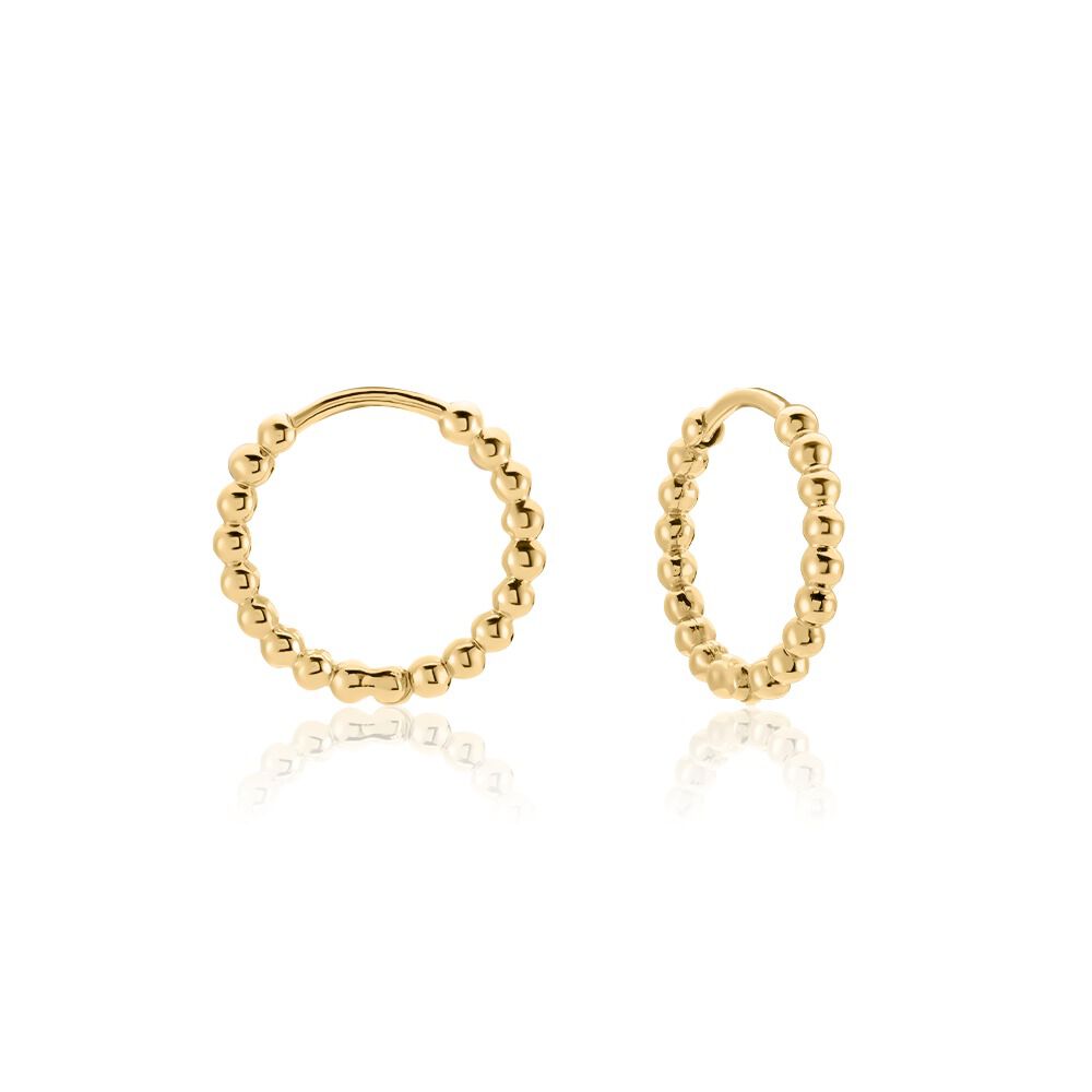 Créoles Tiganne Plaqué Or Jaune - Créoles Femme | Marc Orian