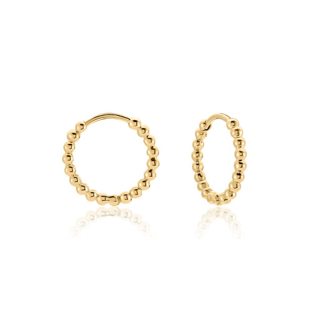 Créoles Tiganne Plaqué Or Jaune - Créoles Femme | Marc Orian