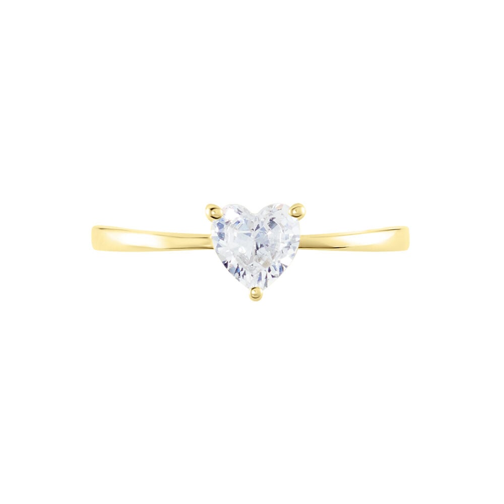 Bague Solitaire Or Jaune Idelle Oxyde De Zirconium - Solitaires Femme | Marc Orian