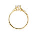 Bague Solitaire Plaqué Or Jaune Eulia Oxyde De Zirconium - Solitaires Femme | Marc Orian