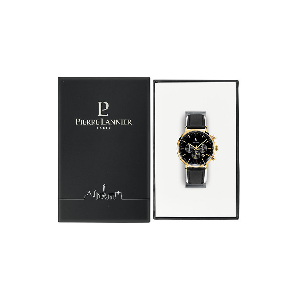 Montre Pierre Lannier Baron Noir - Montres &eacute;tanches Homme | Marc Orian