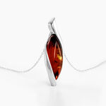 Collier Vyara Argent Blanc Ambre - Colliers avec pierres Femme | Marc Orian