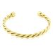 Bracelet Jonc Acier Dore Alexandru - Bracelets joncs Femme | Marc Orian