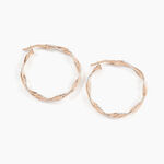 Cr&eacute;oles Argent Rose Alieno - Cr&eacute;oles Femme | Marc Orian