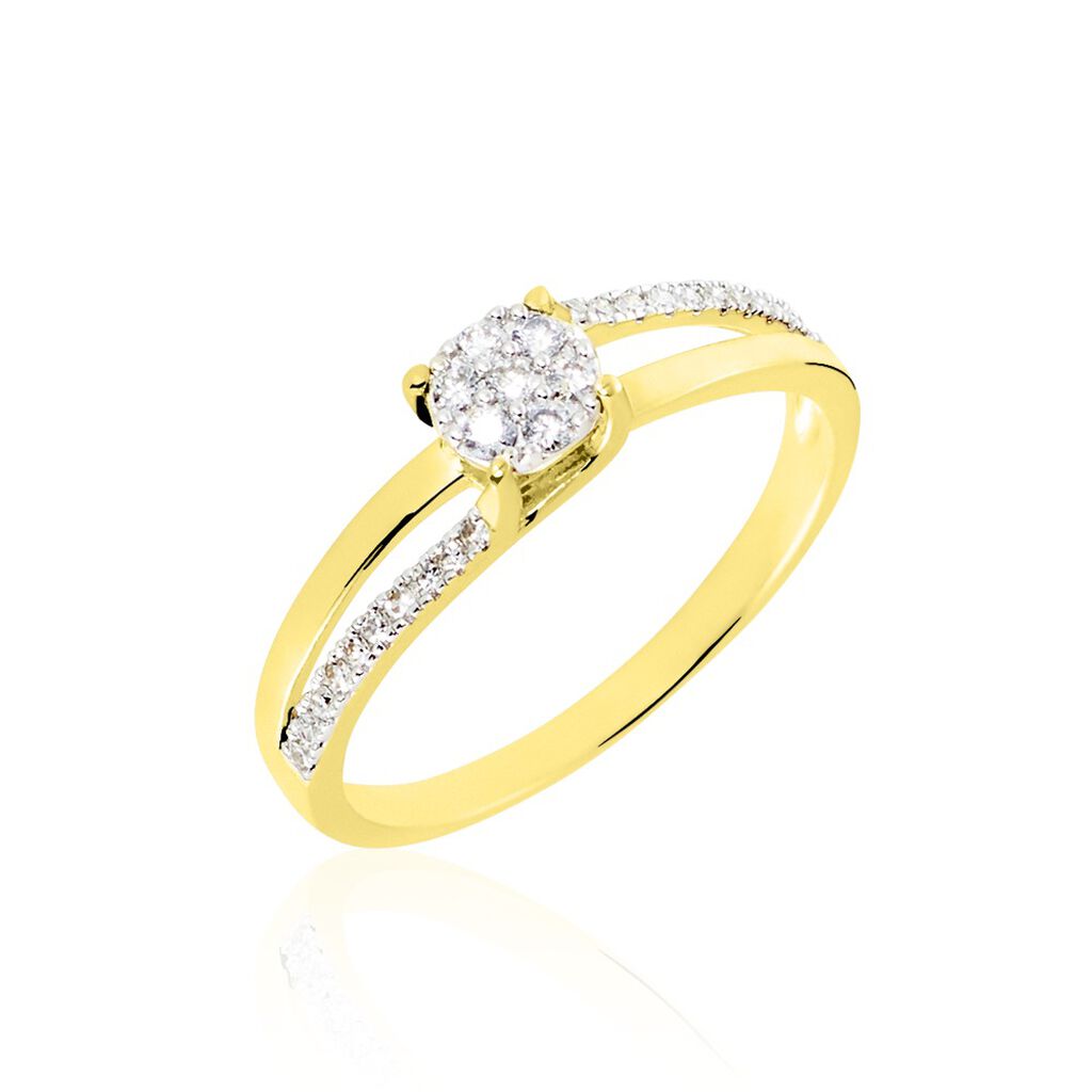 Bague Or Jaune Josane Diamants - Parures de mariage Femme | Marc Orian