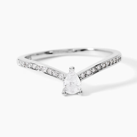 Bague Hyman Argent Blanc Oxyde De Zirconium - Bijoux fantaisie Femme | Marc Orian