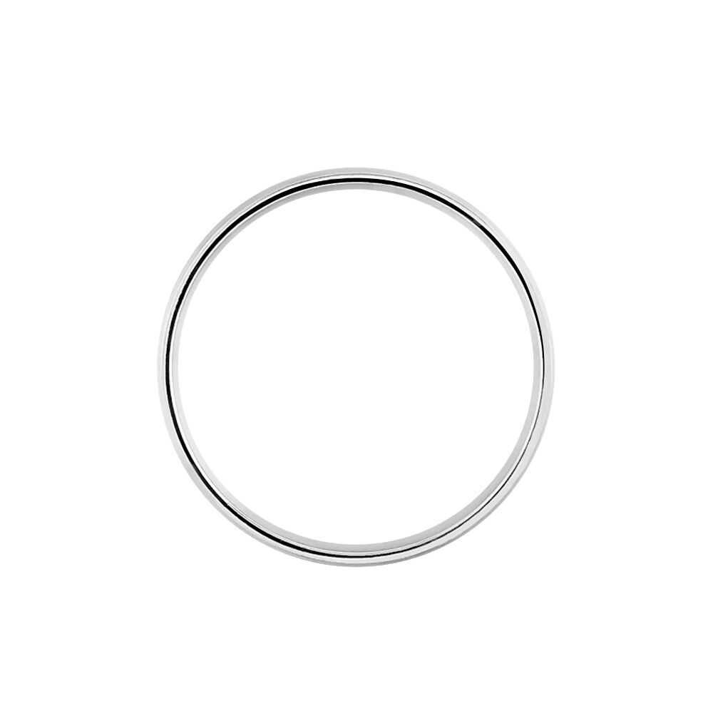 Alliance Liseret Central Ruban Plat Palladium Blanc - Alliances duo Homme | Marc Orian
