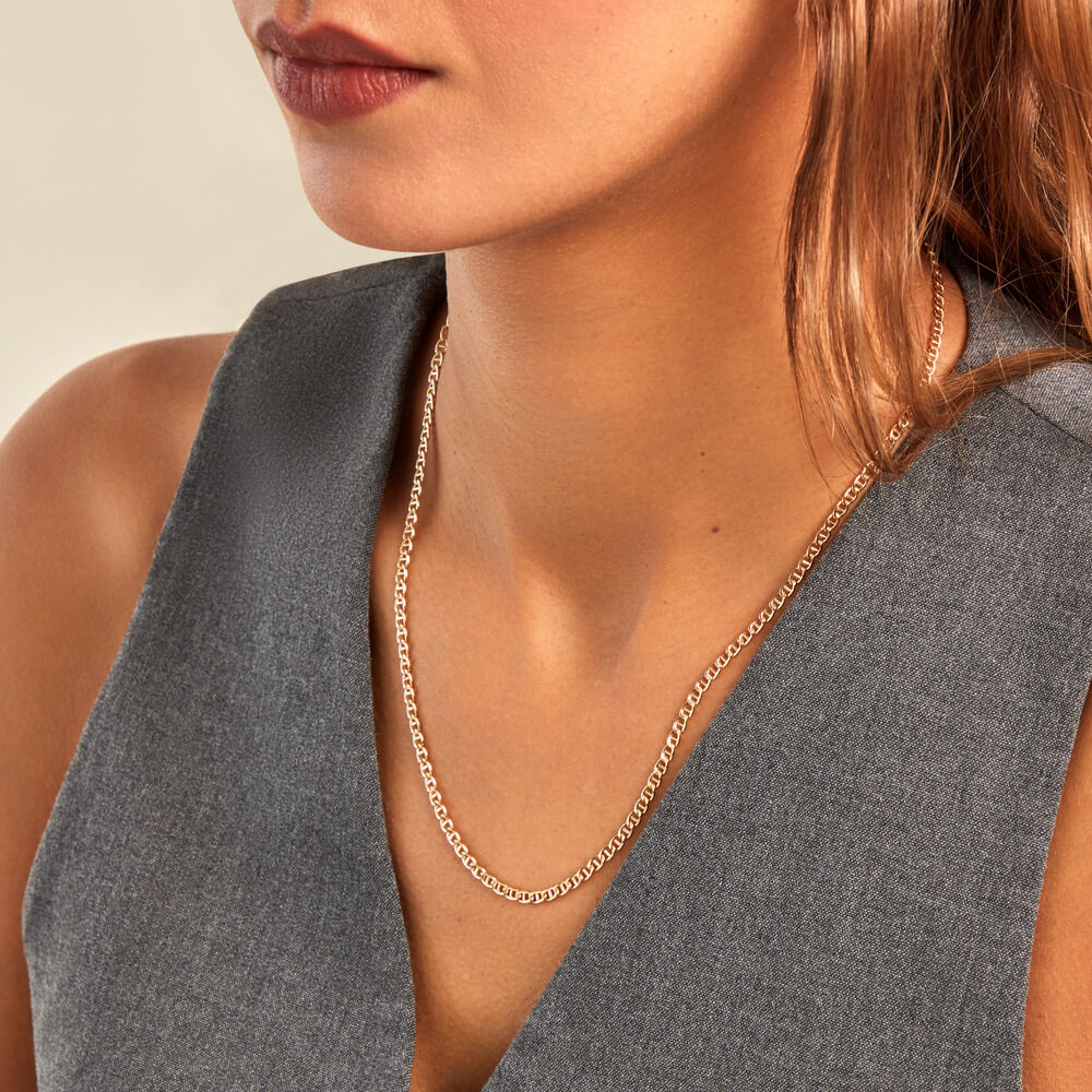 Collier Or Jaune Capucin Maille Marine - Sautoirs Femme | Marc Orian