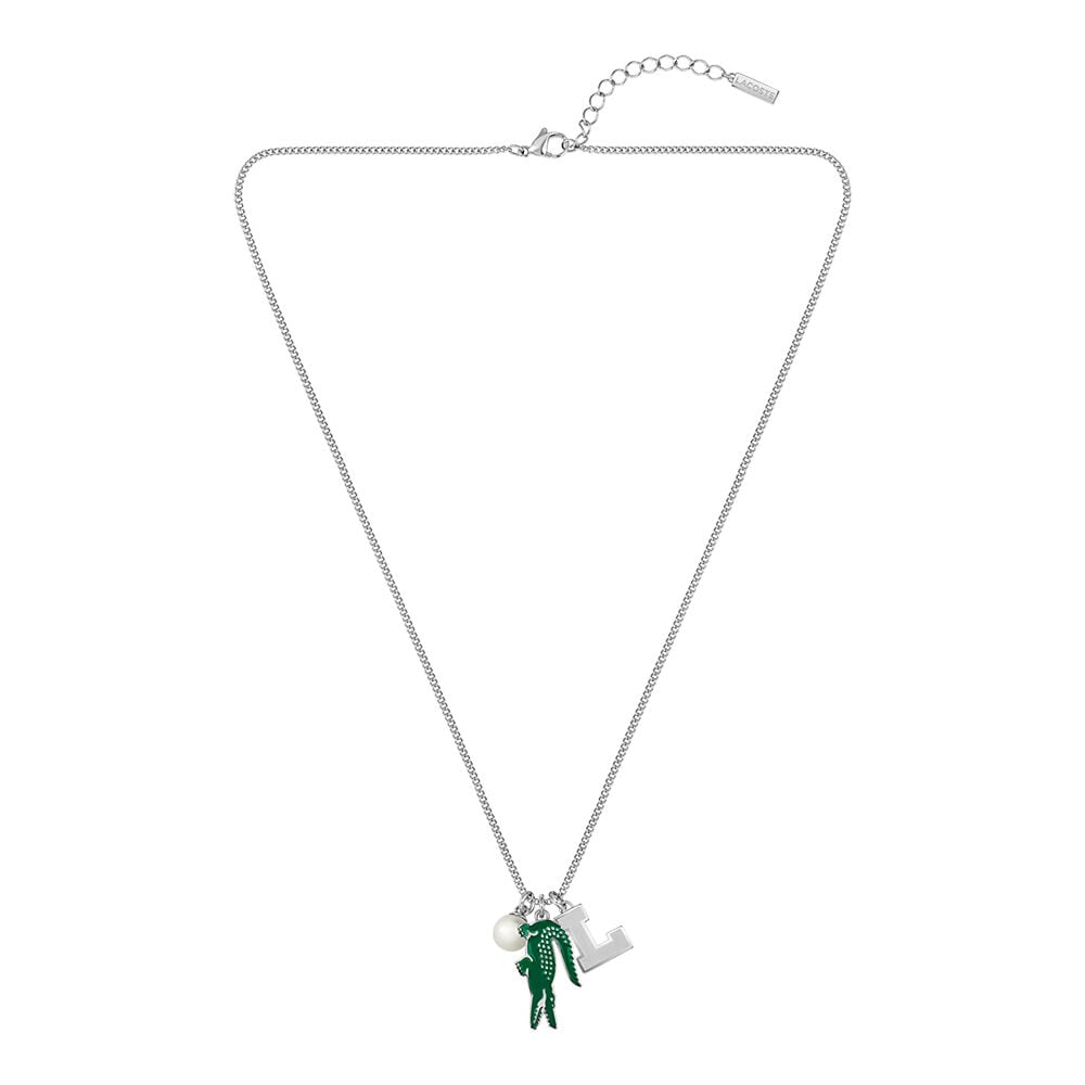 Collier Lacoste Umpire Acier Blanc Perle D'imitation - Bijoux Homme | Marc Orian