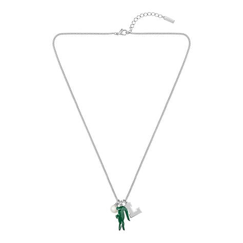 Collier Lacoste Umpire Acier Blanc Perle D'imitation - Bijoux Homme | Marc Orian