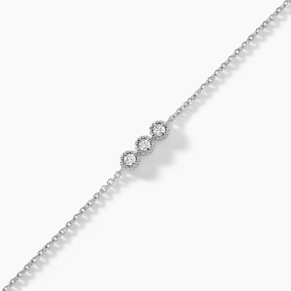 Bracelet Gigi Argent Blanc Diamant Synthétique - Bracelets chaînes Femme | Marc Orian