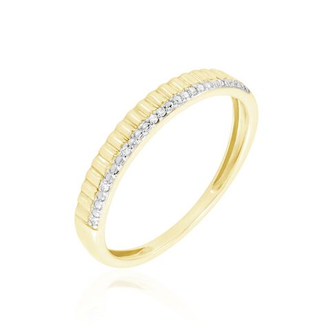 Alliance Or Jaune Adah Diamants - Bagues pierres précieuses Femme | Marc Orian
