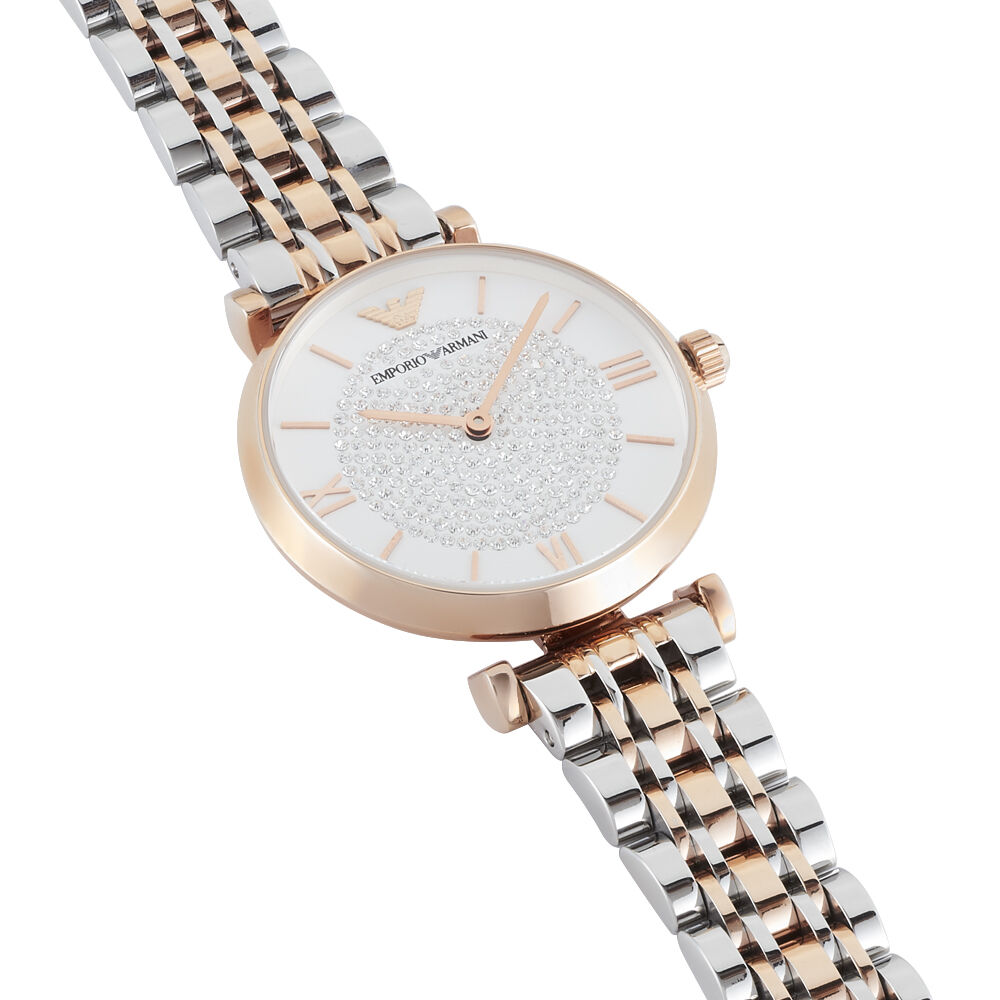 Montre armani blanche online
